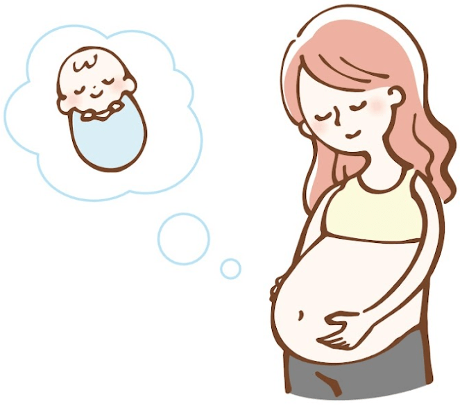 出産を待ちわびる妊婦